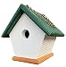 Hanging Wren Bird House Handmade from Eco Friendly Recycled Plastic Materials (Green/Cedarwood)
