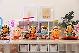 MODI TOYS The Mini Bundle - 6 Small Durga Devi, Saraswati Devi, Laxmi Devi, Baby Ganesh, Baby Hanuma