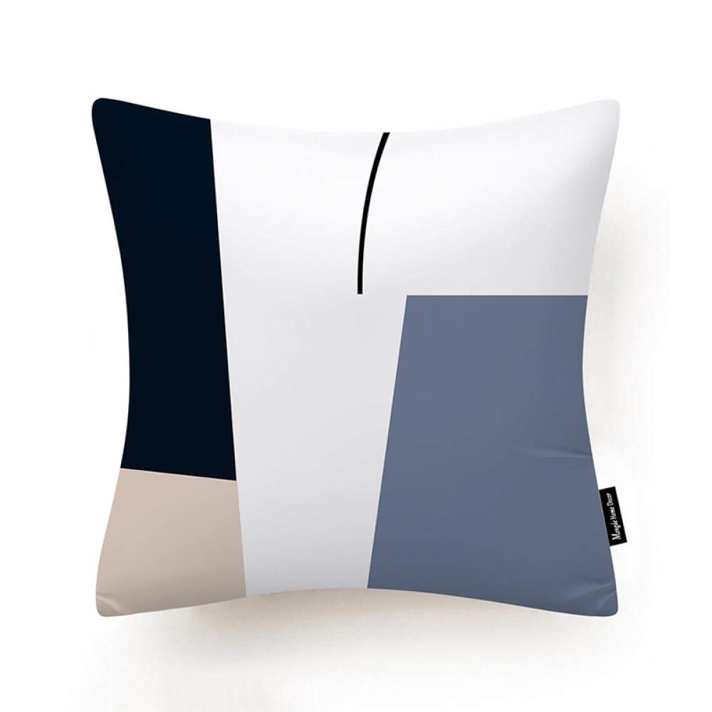 Lot DE 4 Housse De Coussin, 65x65cm Lignes Simples Taie d'oreiller Velvet/Lin Housse Coussin Décoratif Carré Taies d'oreiller Décoratives pour Canapé Maison Salon Taies d Oreiller （26x26in）