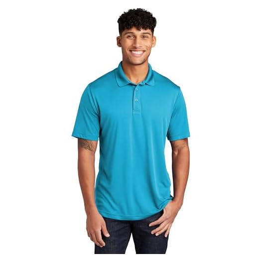 Clothe Co. Golf Shirts for Men, Golf Polo Dry Fit Polo Shirts for Men (XL, Atomic Blue)