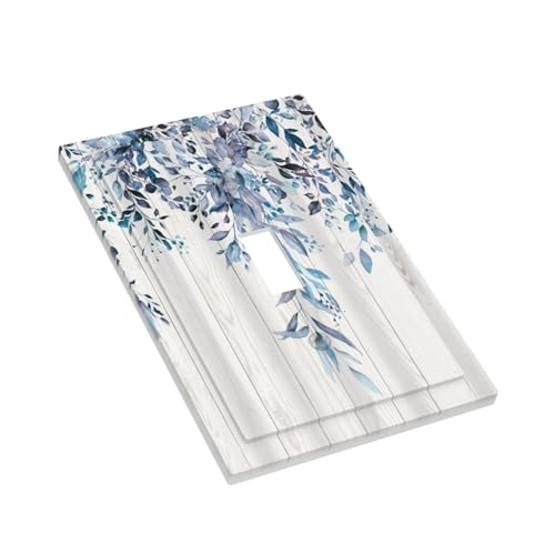 Plaque électrique décorative pour embellir un interrupteur bleu eucalyptus - 4