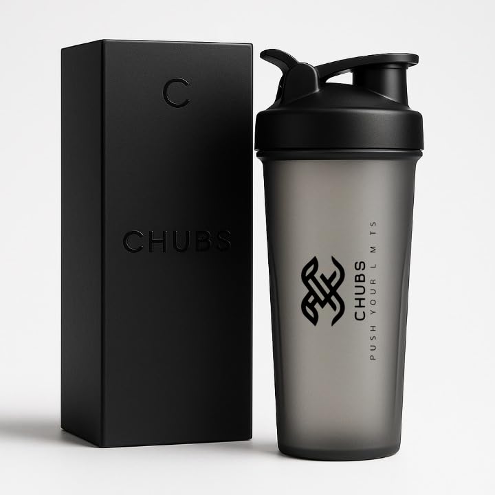 Image of CHUBS Fitness Series PUSH YOUR LIMITS Spring Shaker With Mixer, For Men And Women (BLACK)-MULTIPURPOSE..