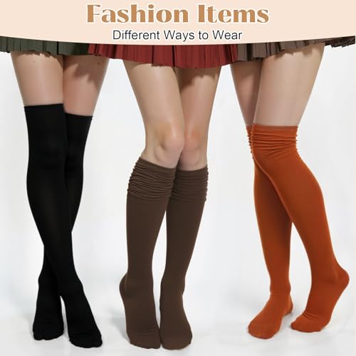 Image of Chalier Womens Thigh High Socks, Thigh Socks Stockings for Women