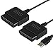 HDE Controller Adapter PlayStation 2 to USB for Sony PlayStation 3 and PC Converter Cable For Use With DualShock 2 PS2 Wired Controllers