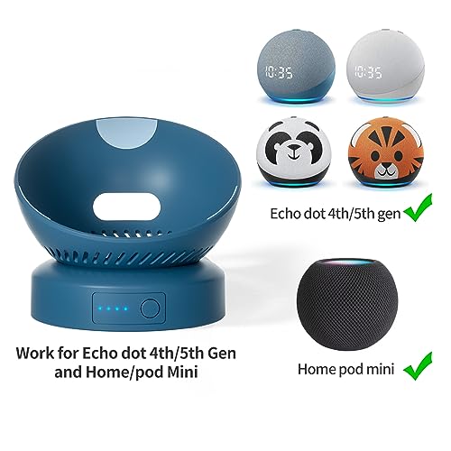 Image of Battery Base for Echo Dot 5th Generation - Portable Stand Accessories for Echo Dot and Homepod Mini 2