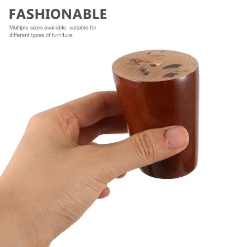 Patas de madera para muebles NUOBESTY marrones: soportes de repuesto estables para sofá 5