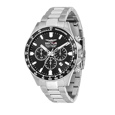 Sector No Limits Orologio Uomo, Cronografo, Analogico, 43 mm, Collezione 230, Effetto Opaco