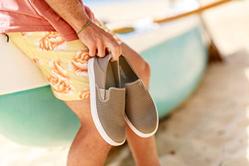 OluKai Lae'ahi Men's Slip On Shoes, Versatile & Casual Everyday Sneaker, Lightweight & Breathable Mesh, All-Day Wear & Comfort, Clay/Clay, 7 - image 3