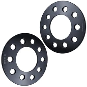 Qikudsil Set Of 2 1/4 5X4.75 (5X120.7) Flat Wheel Spacers Forged Billet (Black) 4 41k8jgnrrml. sl500 . ss300