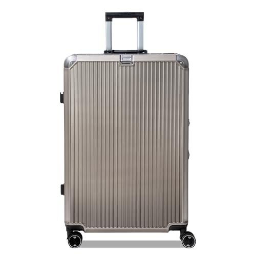 Image of Vertica Hard PC Trolley Luggage, Large Size, 100% Polycarbonate, Lightweight and Durable, Silent Wheels, Anti-Theft with Aluminium Frame, and 2 TSA Locks, 28-Inch, Granite Haze