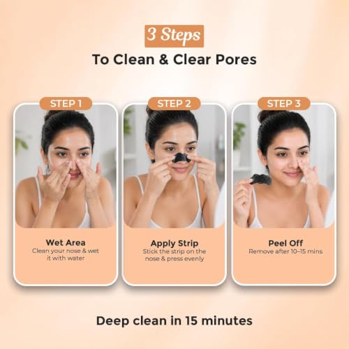 Image of Sanfe Deep Purifying Nose Strips for Women - Pack of 3 with Fuji Green Tea & Witch Hazel extracts | Removes Whiteheads | Blackheads and cleanses pores | Use on Nose (Pack of 2)