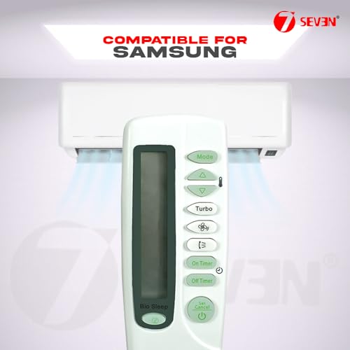 Image of 7SEVEN Compatible Samsung Ac Remote Original ARH-470 DB93-05083P Model 87 of Split and Window Air Conditioner Suitable for 1 1.5 2 Ton Samsung ac - Match Exactly with Existing Model Remote Control