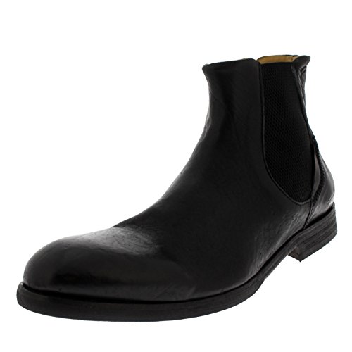 Mens H By Hudson Watchley Calf Leather Smart Formal Ankle Chelsea Boots - Black - 12