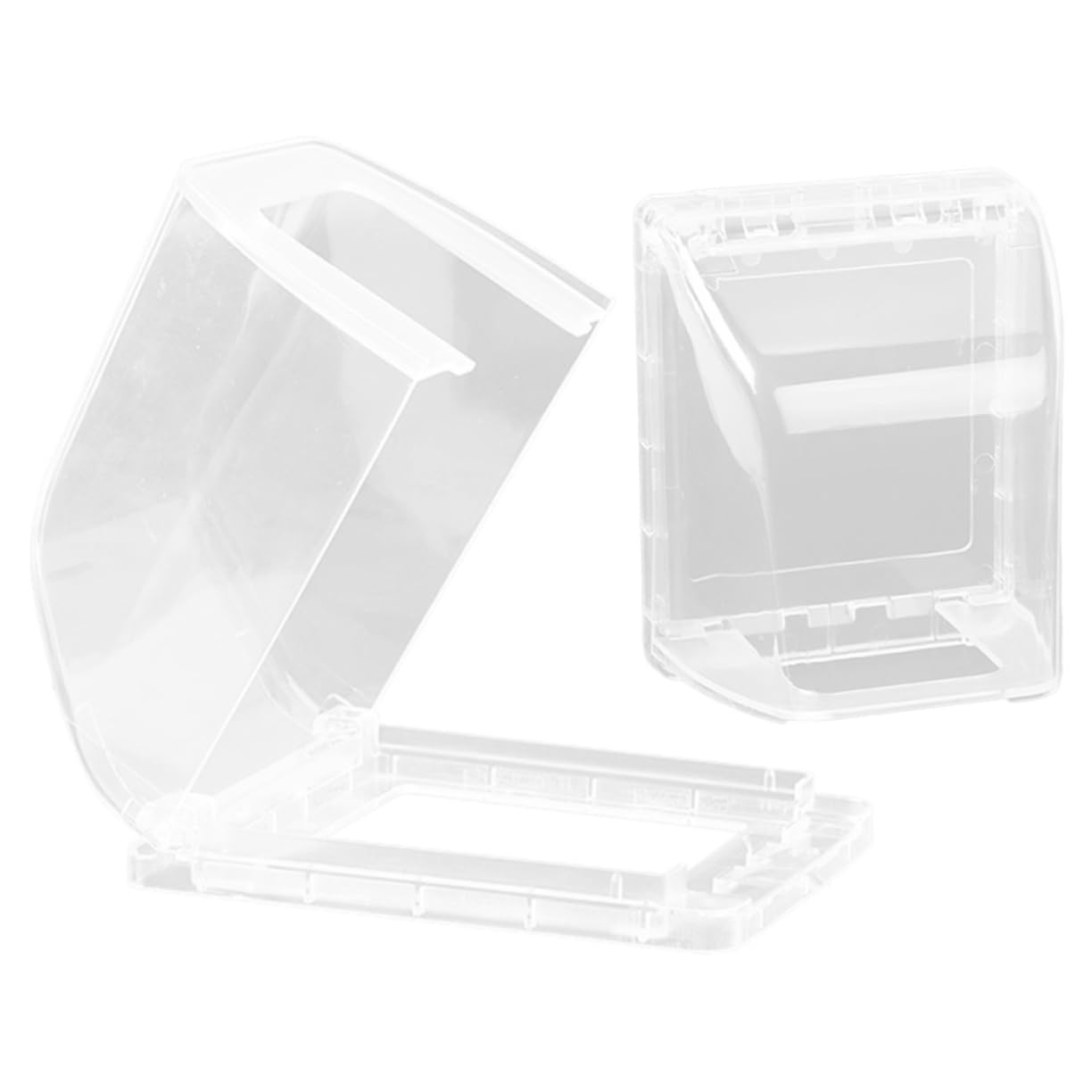 SHINEOFI 5 Ensembles Capot De Protection De Prise Cache-fil Pour Mur Sécurité Prise Électrique Protecteur Preuve Couvertures De Sortie Bébé Imperméabilisant Blanche Plastique 2 Pièces * 5