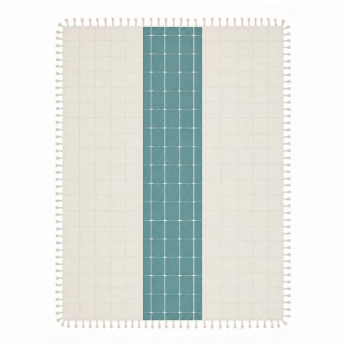 Image of Amazon Basics Tablecloth for Dining Table Cover, Microfiber Fabric Rectangle Tablecloth. 60x90 Inches 6 Seater (Teal Floral, 6 Seater)