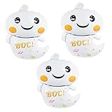 Soochat Halloween Ghost Balloons Ghost Mylar Foil Balloons for Halloween Party Decoration 3 Pcs