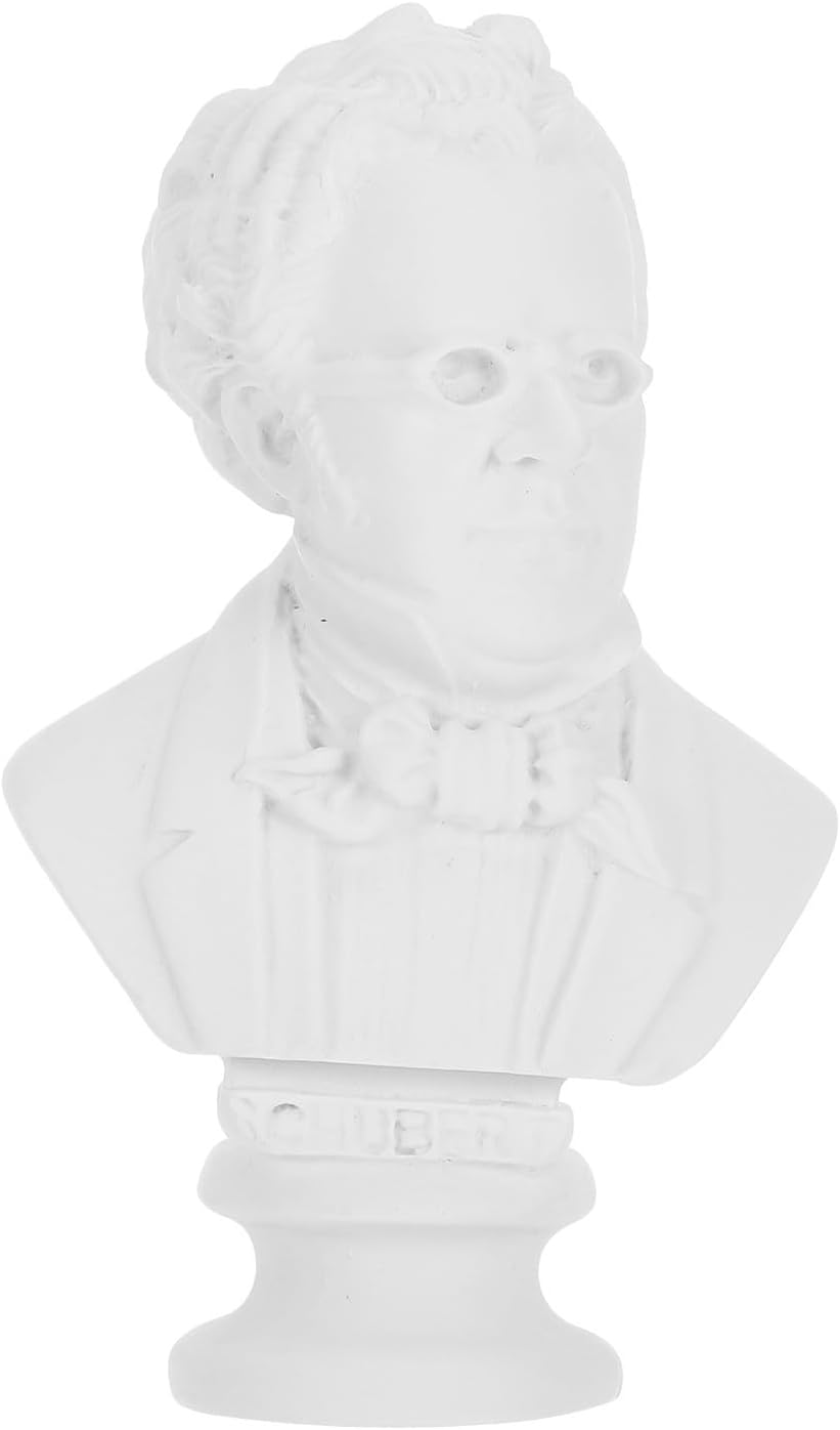 Alipis Resin Classical Bust Figurine for Desktop Decor, White Sculpture