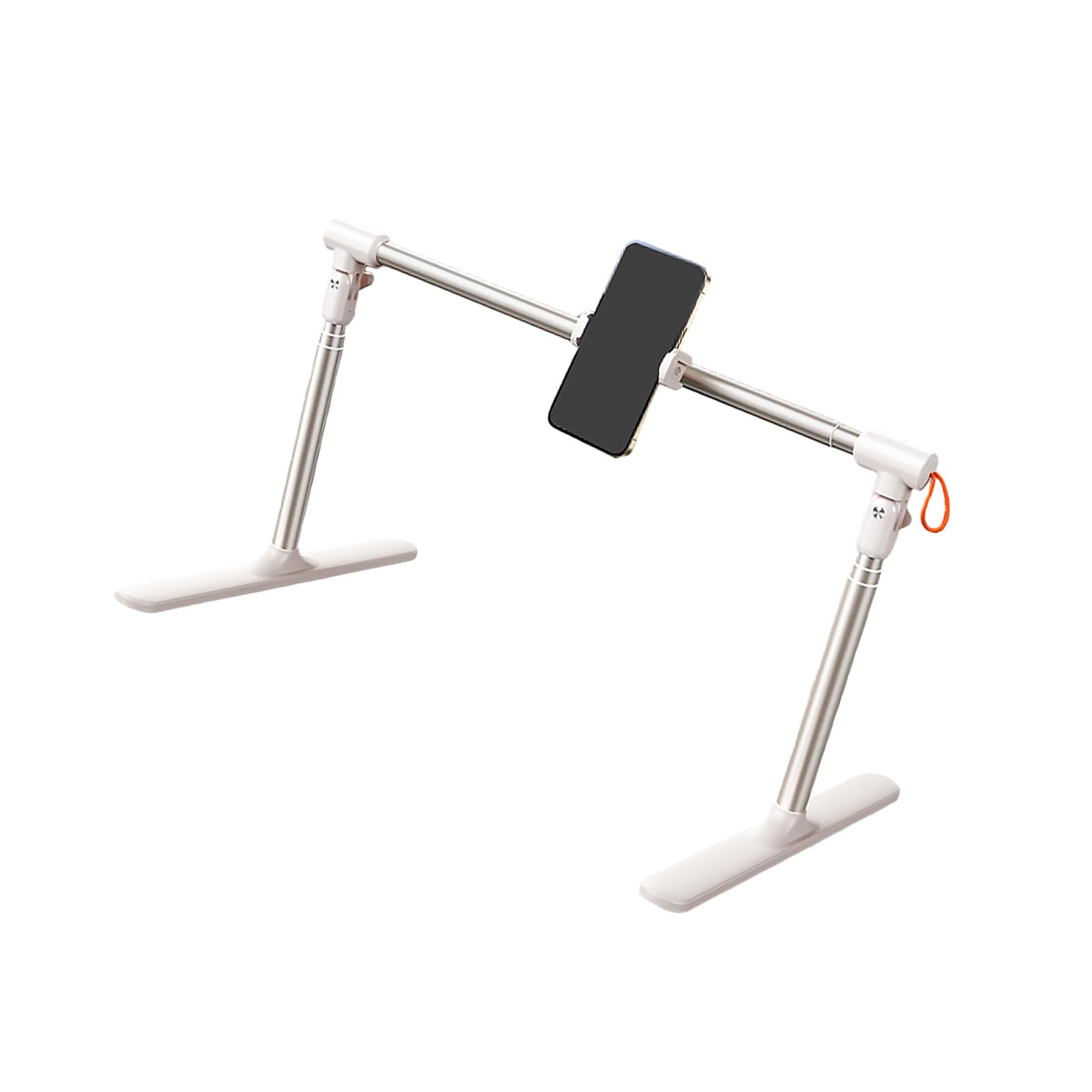 Soporte para tableta móvil, soporte para mesita de noche con diapositiva horizontal y posición de visualización giratoria para videos, soporte para lectura en cama, soporte para sofá, tableta, de