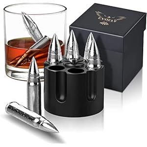 Gifts for Men Dad, Valentines Day Whiskey Gifts for Him, Metal Whiskey Stones, Unique Birthday Ideas for Him Boyfriend…