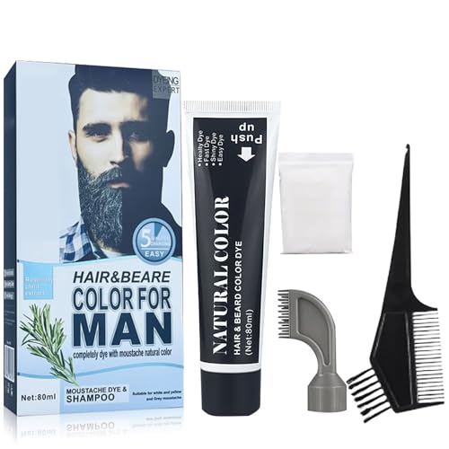 Men - Tinte para barba (80 ml), color negro