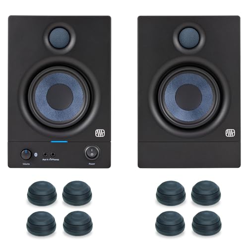 Presonus Eris 4.5 BT II Generación Activa Bluetooth Studio Monitor Boxes Altavoz 2ª generación + pies keepdrum