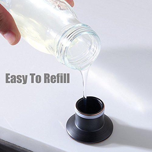 Uekpoe Modern Stainless Steel Oil Rubbed Bronze Soap Dispenser For Kitchen Sink Built In Design Hand Soap Dispenser With Large 17 Oz Bottle #TOP3