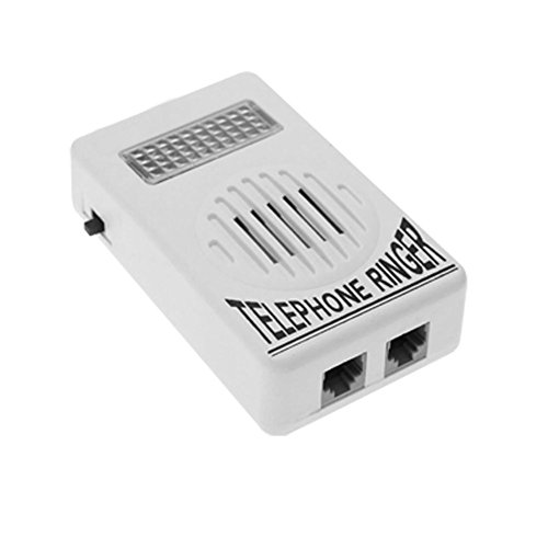 Image of AKOAK Loud Sound Telephone Ring Ringer Amplifier Volume Enhancer with Light Flasher for Landline Telephone