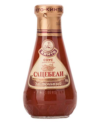 Satsebeli Sauce Hunter Style 300g/10.59oz Traditional Georgian Cuisine Tomato Sauce with Piquant Herbs for Meat, Steaks, Grill, Fish, Seafood by Kinto