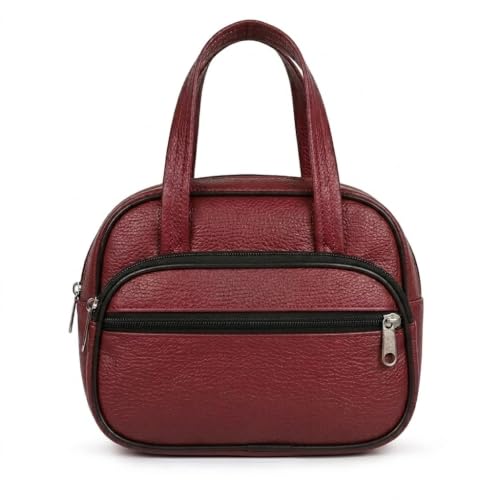 Image of Women's Stylish Trendy Leather Mini Handbag - Fashionable, Compact Purse for Casual and Formal Occasions