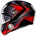 AGV K3 Striga Motorcycle Helmet Black/Gray/Red MD
