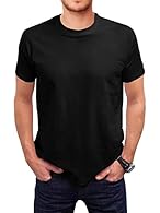 Manufacturer fruit of the loom made of cotton fabric, lightweight, comfortable to wear,skin-friendly, Crew neck, short sleeve, solid color, slim fit, not shrink Recommendation: You can also wear the fitted long sleeve crew neck t-shirt under an open-...