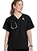 Jockey Unisex Scrubs Classic Unisex One Pocket Stretch Scrub Top, Black, L