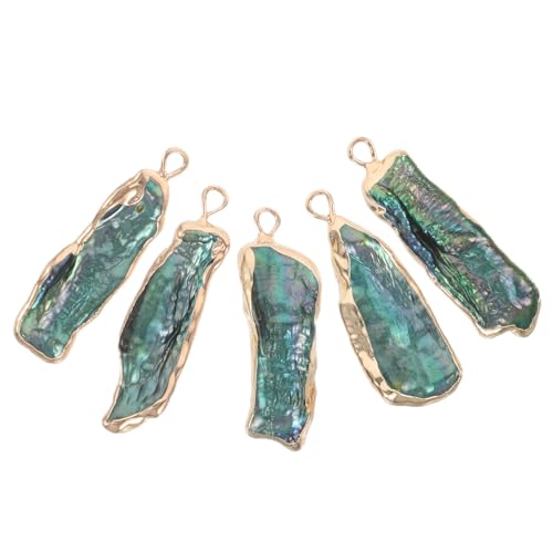 Perles de culture d'eau douce baroques vert paon de qualité