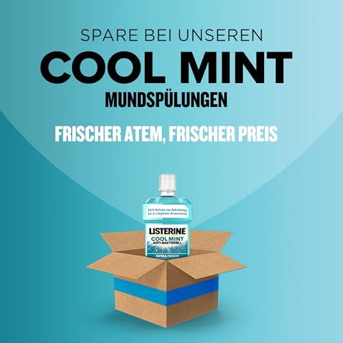 LISTERINE Smart Kidz Mild Berry 500 ml, antibakterielle Kinder Mundspülung ohne Alkohol und ohne Zucker, Mundwasser schützt vor Karies, geeignet für Kinder ab 6 Jahren