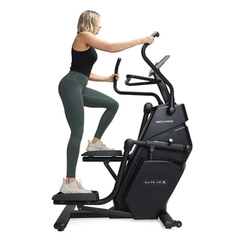 3G Cardio Elite VS X Vertical Stair Stepper with 14” /15”/ 16” Adjustable Climbing Stride, Small Space Saving 49.6” Footprint, FreeSync™ FTMS Smart HD Connectivity, 350LB Max Weight, 5 Year Warranty Cover