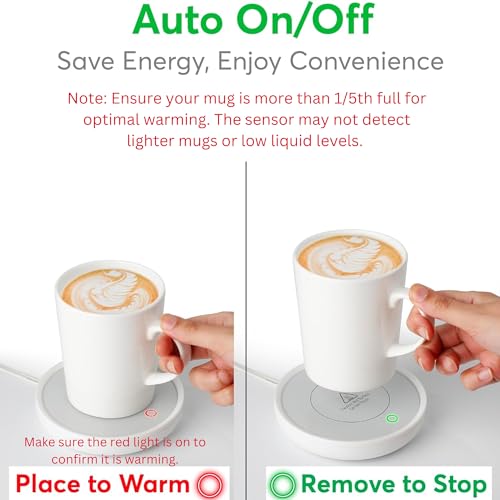Compact 17W Cup Warmer with Gravity Switch