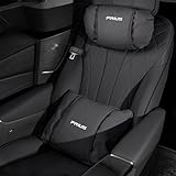 プリウス 専用 車用品 腰痛 クッション ヘッドレスト 背もたれクッション プリウス60系 適用 カスタム アクセサリー 内装パーツ 長時間運転 柔らかい 快適な腰クッション 車 便利グッズ カー用品 2個セット(ブラック, PRIUS)