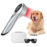 LLLT Cold Laser Therapy Device with Upgrade Magnetic Cover, Vet/Human Red Light Therapy for Joint & Muscle Pain Relief with 808nm & 650nm, Handheld Near Infrared Light Therapy for Pets Dogs Cats