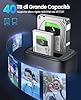 ORICO Dual Bay Docking Station Hard Disk USB 3.2 Gen1 con Clonazione Offline per HDD SSD SATA da 2,5 e 3,5 Pollici, Dock per Disco Rigido Fino a 40TB con UASP e Cavo 2-in-1 (DD28C3-C)