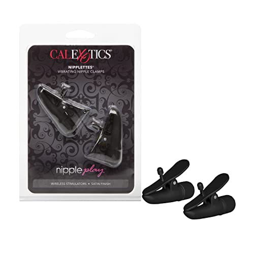 CalExotics – Pinces pour tétons avec vibreur Noir