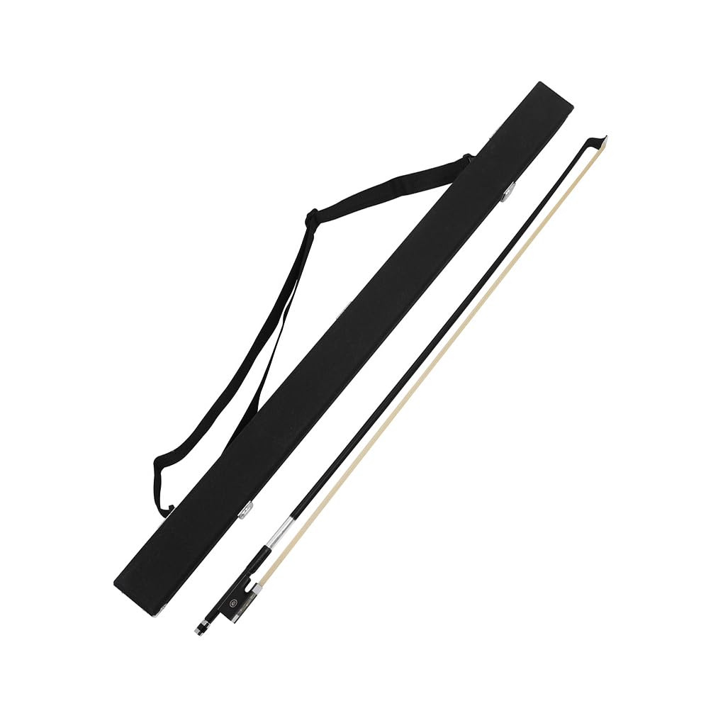 4/4 práctica de crin de caballo arcos fibra carbono accesorios cuerda gran equilibrio Fiddlestick piezas instrumentos musicales, lazo+caja