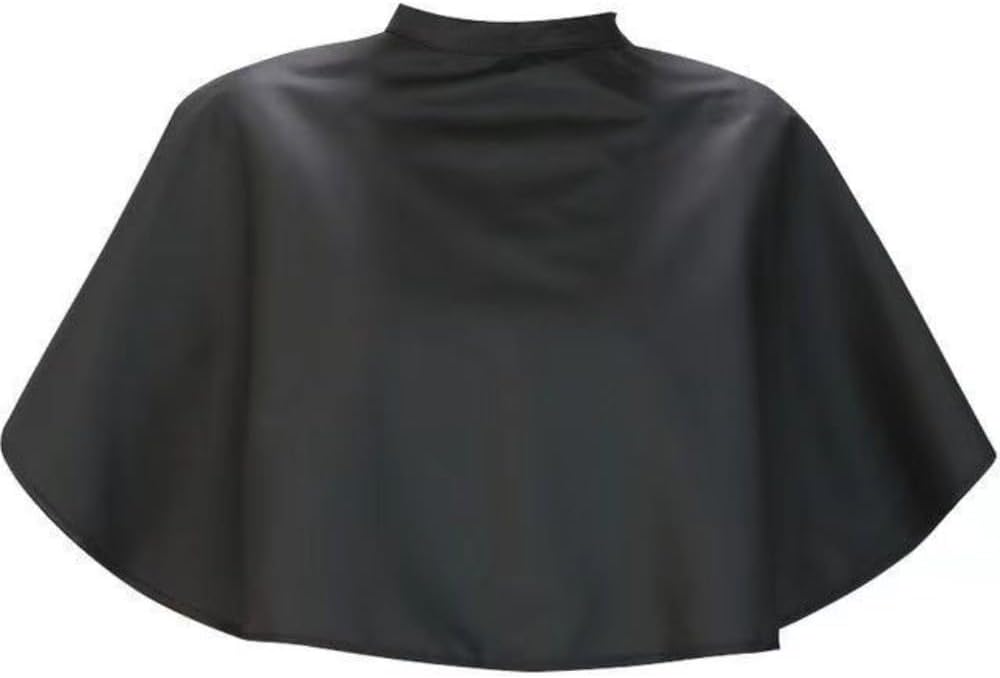Leadigol Waterproof Makeup Cape, Short Hair Styling Cutting Barber Cape, Black Professional Shampoo Half Apron for Women Beauty Salon image 4