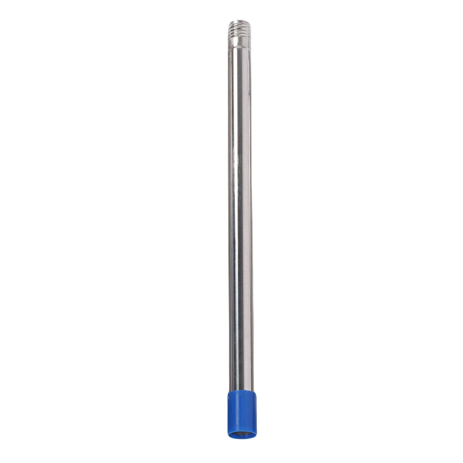 FTVOGUE Cepillo de Limpieza Duro, Escoba de Alambre de Acero Inoxidable con Telescópico, Cabezal de Cepillo de 20 Cm, Elimina la Suciedad de Musgo en el Piso Exterior, Terraza, Jardín, Garaje para