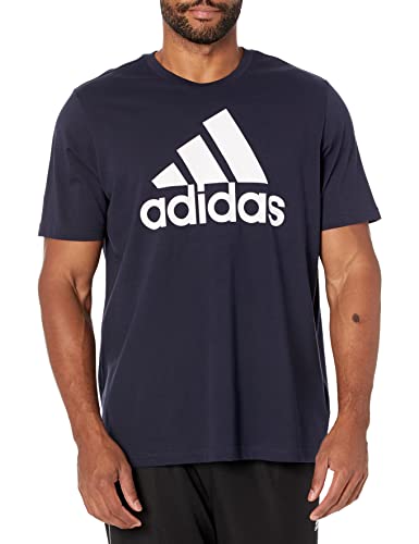 Tee-shirt adidas homme bleu marine grand logo t-shirt sport confortable XX-Large