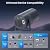 Mini Portable Projector with WiFi and Bluetooth,Support Movie Projector 1080P HD,Auto Keystone Correction,180° Rotatable,Compatible with TV Stick, HDMI, USB, Smartphone, Laptop (Grey)