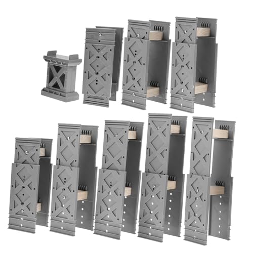 KONTONTY Train Track Building Support Toys Bridge Pier Toys for Creative Play and Construction