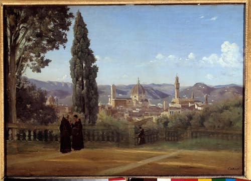 Affiche peinture Florence Corot pour habiller un grand mur vide de salon