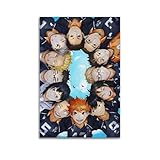 Haikyu - Póster artístico de la película para decoración de habitación, póster artístico para dormitorio, sala de estar, paredes, 30 x 45 cm, estilo sin marco