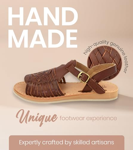 Image of Macarena Collection Womens Shoes Leather Sandals for Women | Huarache Handmade Mexican Sandals Women | Comfortable & Stylish Womens Sandals 3044