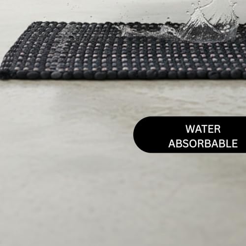 Image of Door Mat | Anti-Skid Trapper Rectangular Mat for Door Entrance 22x15 Inch | Floor Mat for Home Entrance | Door Mat Multicolor | Pack of 2.